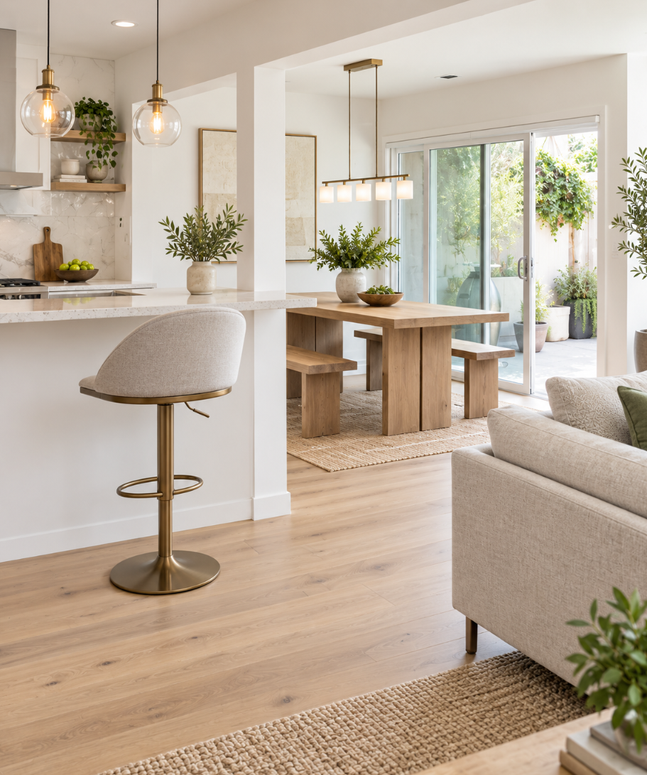 Sunlit Modern Open-Plan Interior